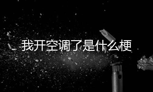 了是梗什么我开空调