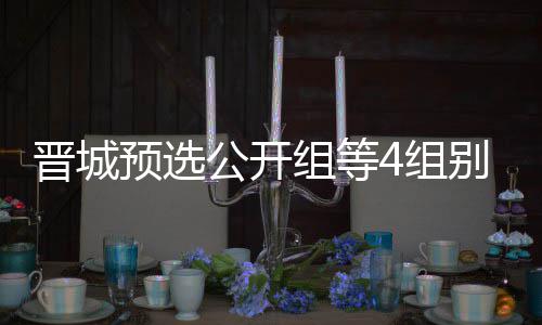 别收公开官 赛伟尹等晋芮乃组等4组预选成志晋城级本