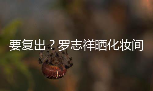 罗志拍称熟悉都是的环祥晒化妆要复出间自境